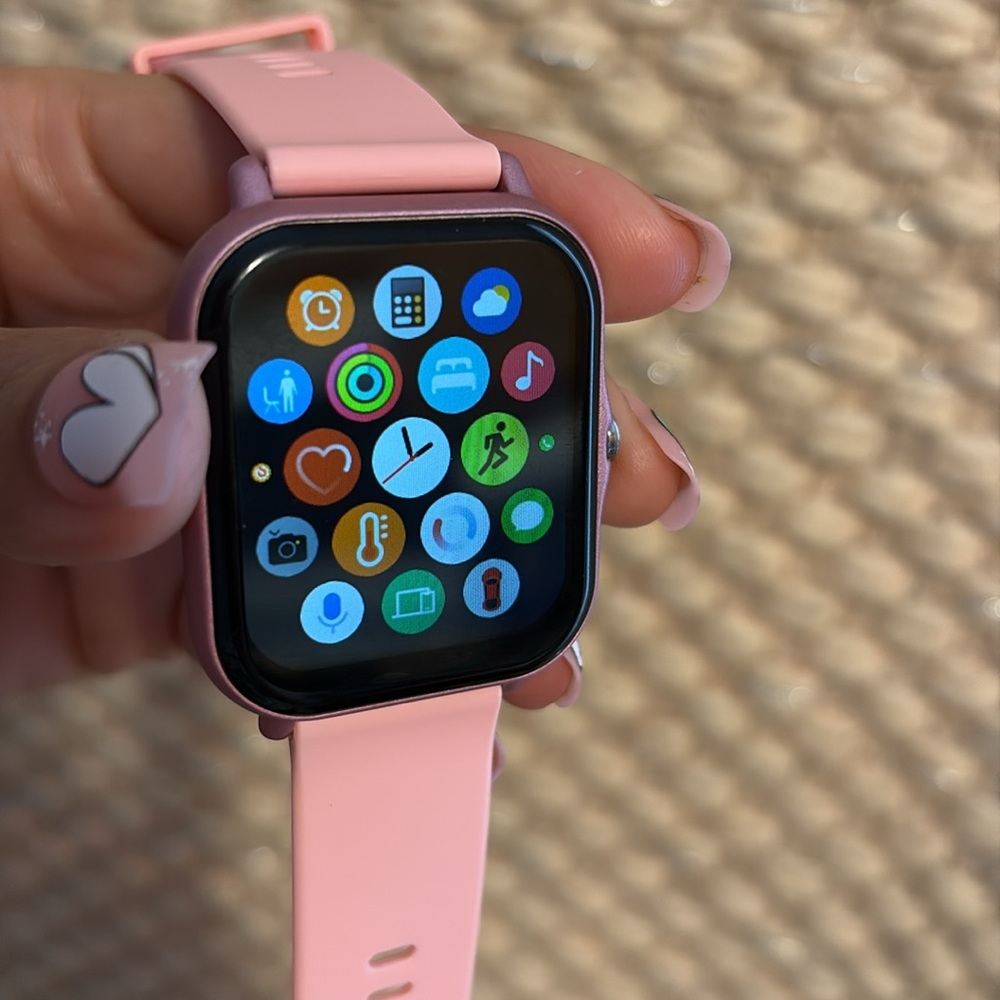 Gold Smartwatch with Beige Strap - Picture 7 of 12